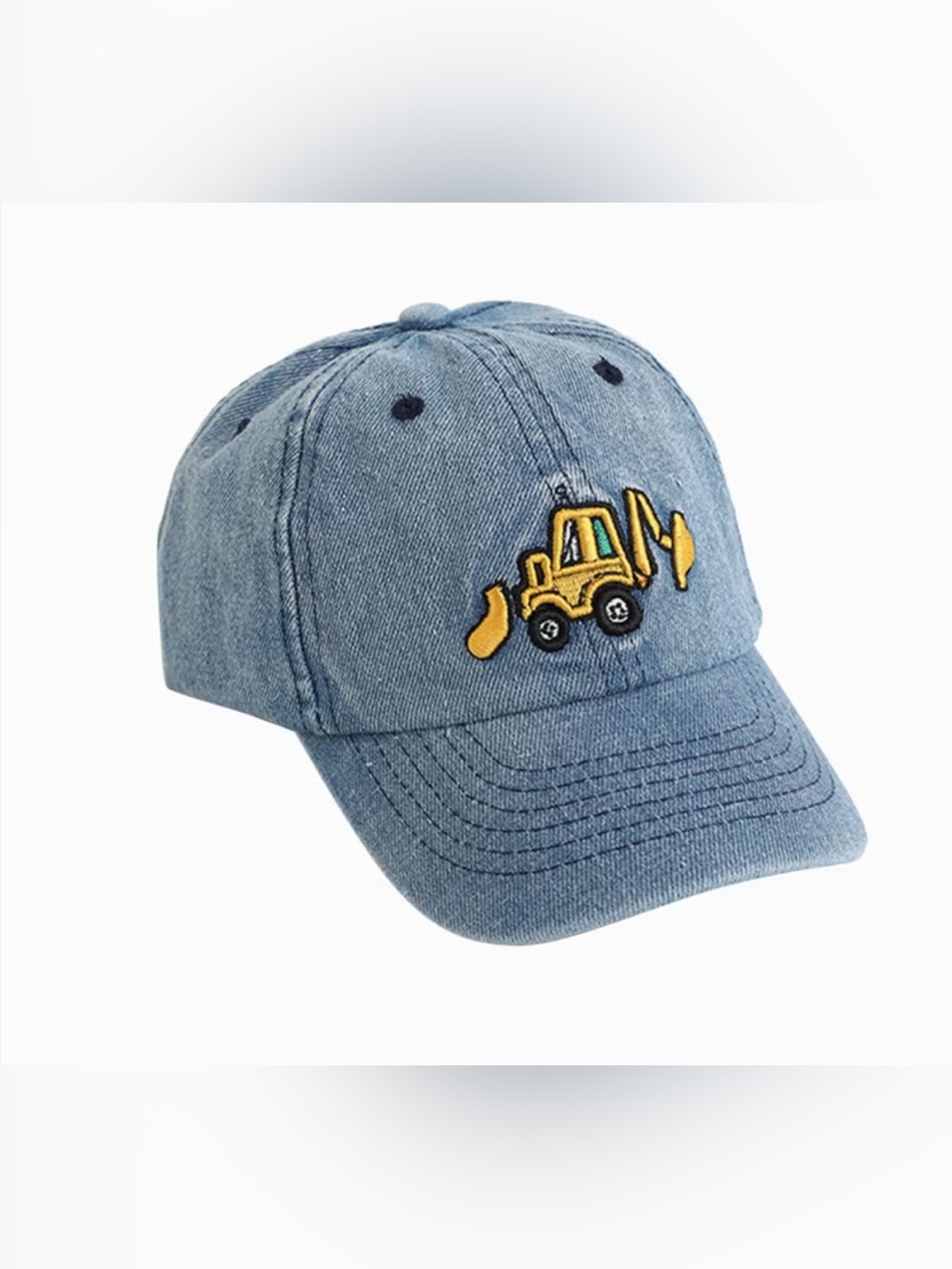 Little boy excavator jean denim hat 52-54cm / 20.47-21.26in